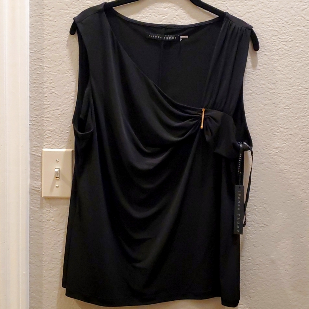 NWT Ivanka Trump Black Top, Sz XL
